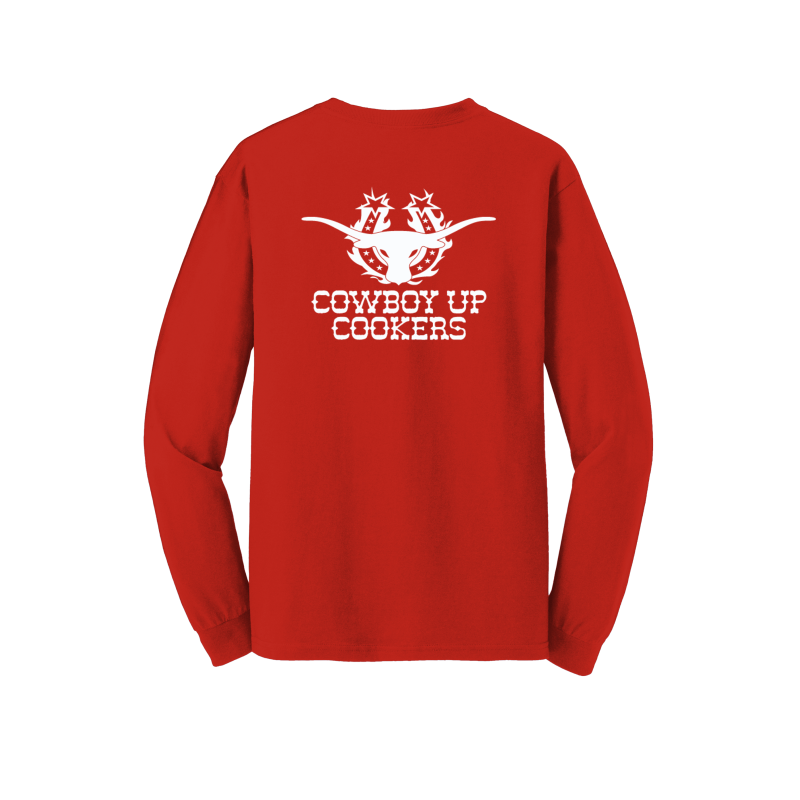 Long Sleeve Cowboy Up Cookers T-Shirt