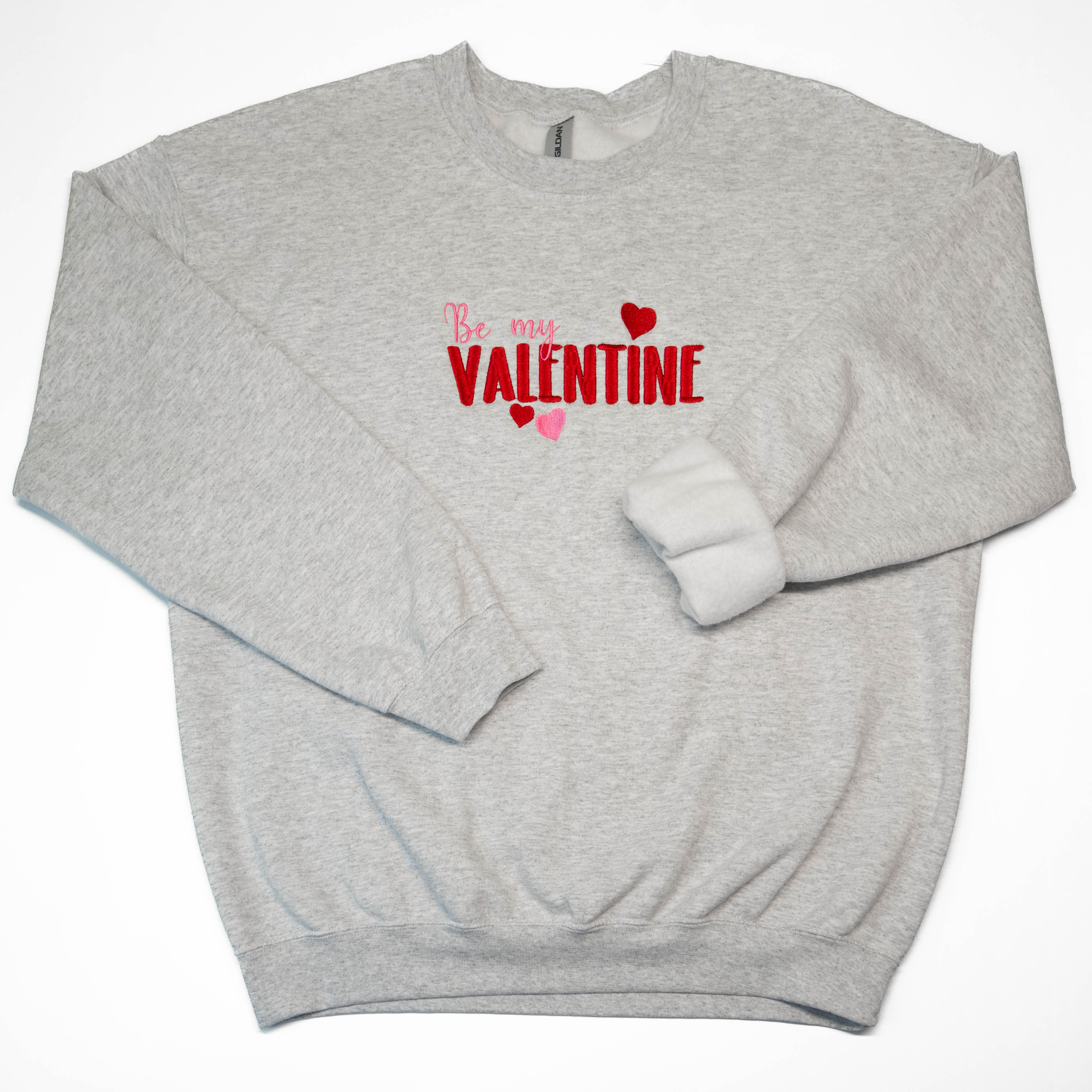 Be My Valentine Embroidered Crewneck Sweatshirt